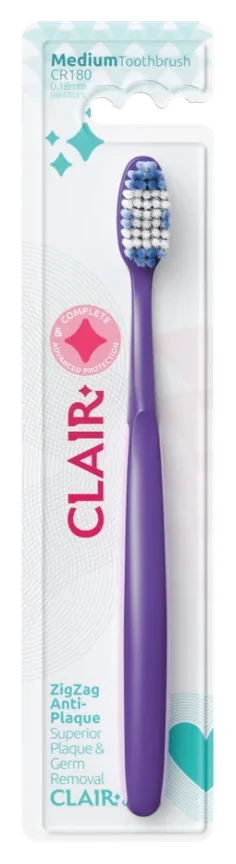 Clair CR180 anti-plaque manual toothbrush